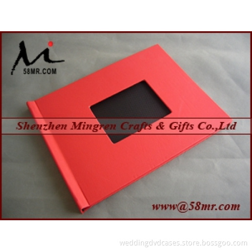 Linen Fabric Cloth File Book Folder Clip Holder